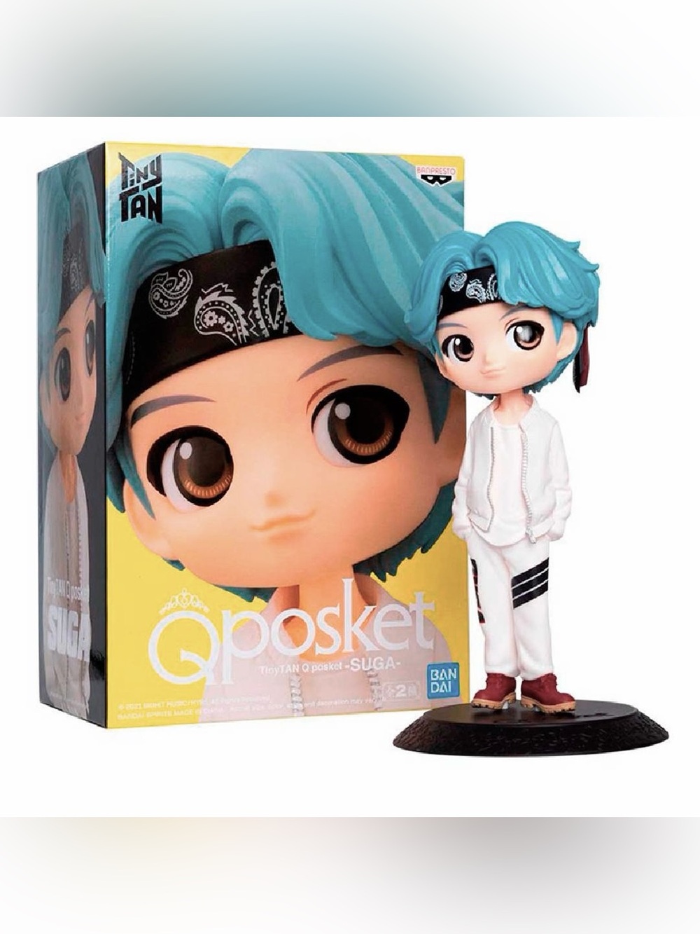 QPosket BTS TinyTan SUGA “Mic Drop” Chibi Figure | Color Version A
